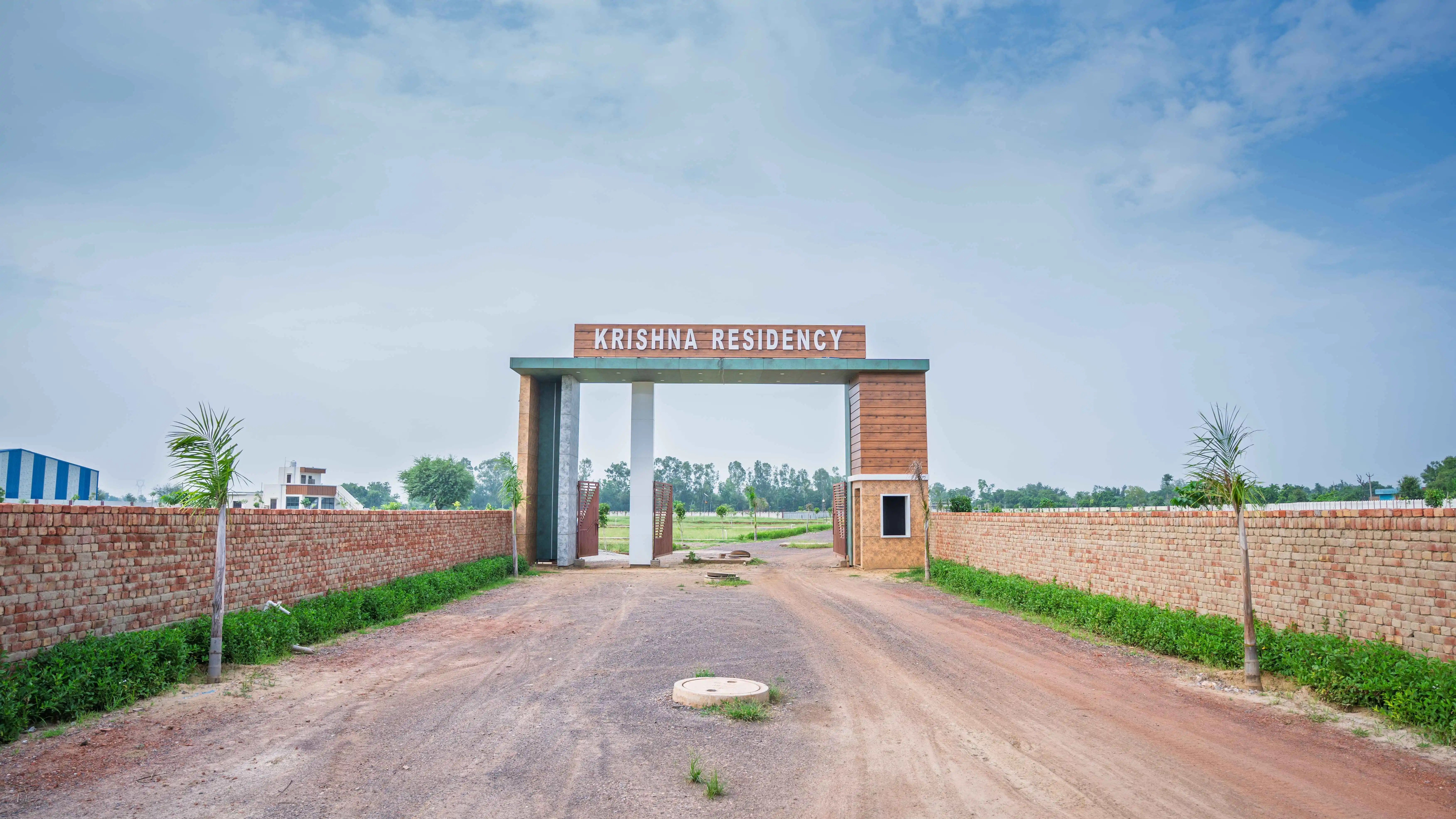 Krishna Residency main entrance gate