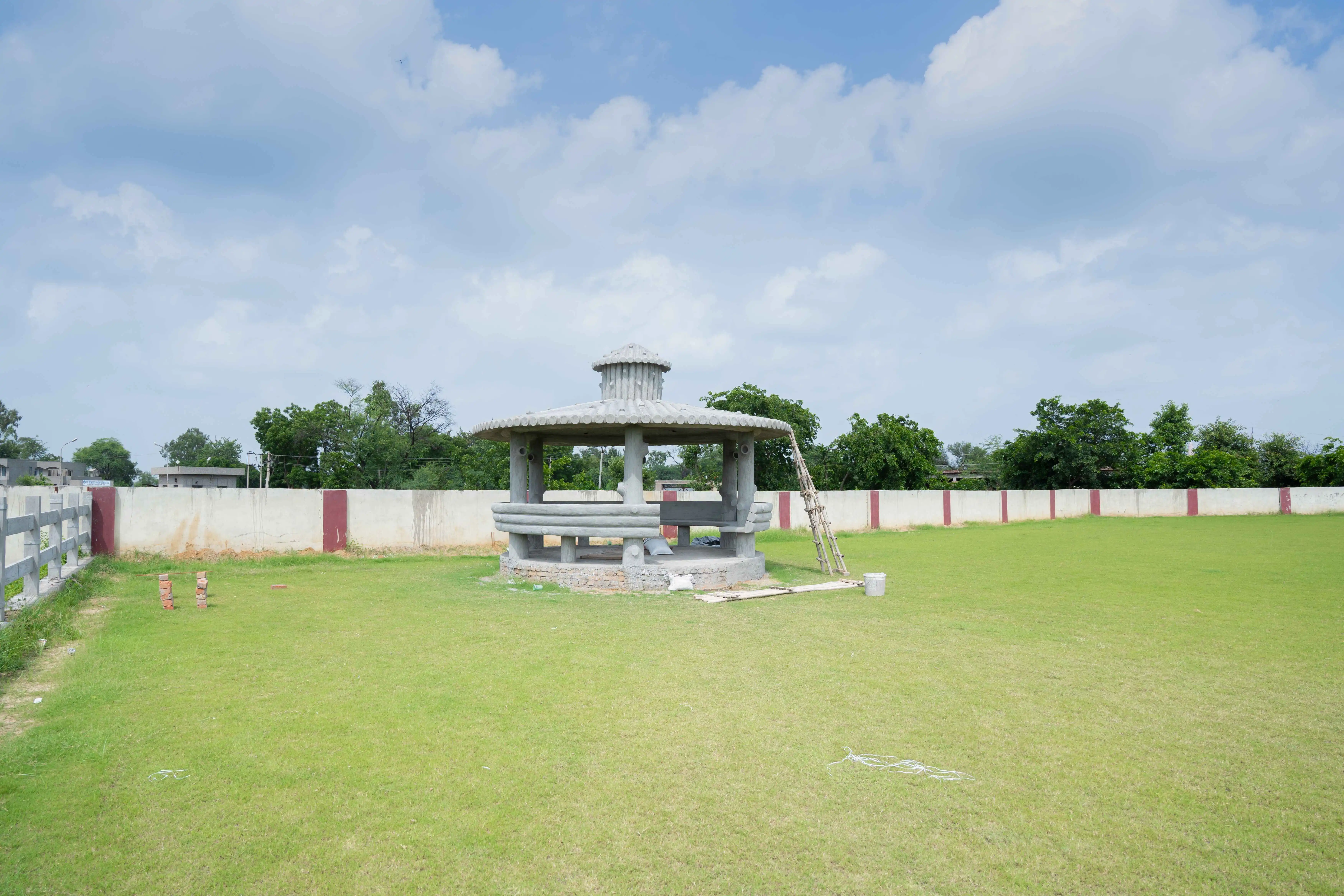 Krishna Residency green park gazebo